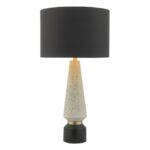 Onora Table Lamp White & Black With Shade