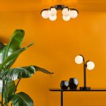 Orlena 2lt Table Lamp Matt Black & Opal Glass - Image 6
