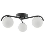 Orlena 3lt Flush Matt Black & Opal Glass - Image 5