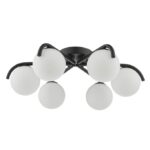 Orlena 6lt Flush Matt Black & Opal Glass - Image 5