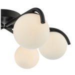 Orlena 6lt Flush Matt Black & Opal Glass - Image 3