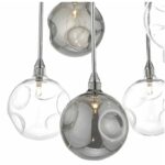 Quinn 6lt Semi Flush Polished Chrome With Smoked & Clear Glass - Image 2
