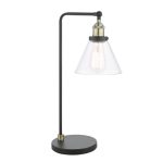 Ray Table Lamp Antique Brass & Glass