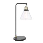 Ray Table Lamp Antique Brass & Glass