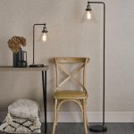 Ray Floor Lamp Antique Brass & Glass - Image 6