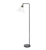 Ray Floor Lamp Antique Brass & Glass - Image 2