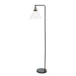 Ray Floor Lamp Antique Brass & Glass