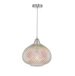 Roisin Pendant Glass & Polished Chrome
