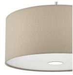 Ronda 3lt Pendant Ecru Faux Silk Shade 40cm - Image 2