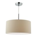 Ronda 3lt Pendant Ecru Faux Silk Shade 40cm
