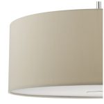 Ronda 3lt Pendant Ecru Faux Silk Shade 60cm - Image 2