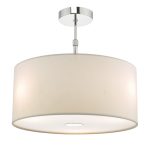 Ronda White Faux Silk Easy Fit Shade 40cm - Image 2