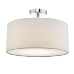 Ronda White Faux Silk Easy Fit Shade 40cm