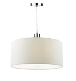 Ronda White Faux Silk Easy Fit Shade 40cm - Image 3