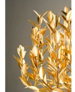 Silvius 12lt Oval Pendant Gold Leaf - Image 2