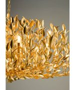 Silvius 12lt Oval Pendant Gold Leaf - Image 4