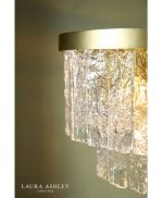 Laura Ashley Durnsford 4lt Pendant Matt Antique Brass & Glass - Image 6