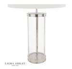Laura Ashley Harrington Large Table Lamp Polished Nickel & Glass With Shade - Image 2