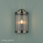 Laura Ashley Harrington Wall Light Antique Brass & Glass - Image 6