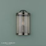 Laura Ashley Harrington Wall Light Antique Brass & Glass - Image 7