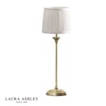 Laura Ashley Hemsley Table Lamp Antique Brass & Ivory With Shade