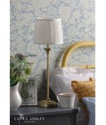 Laura Ashley Hemsley Table Lamp Antique Brass & Ivory With Shade - Image 3