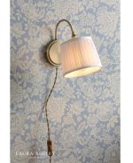 Laura Ashley Hemsley Wall Light Antique Brass & Ivory With Shade - Image 3