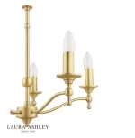 Laura Ashley Ludchurch 5lt Armed Pendant Matt Antique Brass (Fitting Only) - Image 2