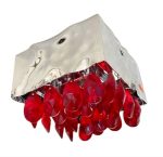 Magma Spotlight 1lt Hammered Metal & Crystal