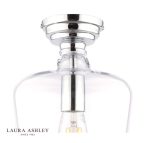 Laura Ashley Ockley Semi-Flush Polished Chrome & Glass - Image 2