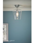 Laura Ashley Ockley Semi-Flush Polished Chrome & Glass - Image 4