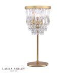 Laura Ashley Rhosill Table Lamp Crystal & Antique Brass