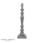 Laura Ashley Tate Table Lamp Distressed Grey & Polished Chrome (Base Only) - Image 2