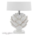 Laura Ashley Artichoke Twin Pack Table Lamp White With Shade - Image 2