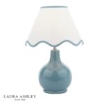 Laura Ashley Bramhope Table Lamp Blue Ceramic With Shade