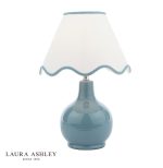 Laura Ashley Bramhope Table Lamp Blue Ceramic With Shade