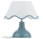 Laura Ashley Bramhope Table Lamp Blue Ceramic With Shade - Image 2