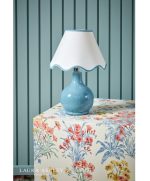 Laura Ashley Bramhope Table Lamp Blue Ceramic With Shade - Image 5