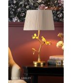 Laura Ashley Egelton Table Lamp Aged Brass & Taupe With Shade - Image 2