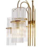 Eniola 9lt Pendant Natural Brass & Glass - Image 3