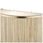 Fenella 2lt Wall Light Gold Leaf & Seagrass - Image 3