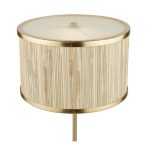 Fenella Table Lamp Gold Leaf With Seagrass Shade - Image 2
