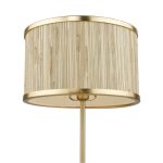 Fenella Table Lamp Gold Leaf With Seagrass Shade - Image 3