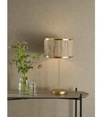 Fenella Table Lamp Gold Leaf With Seagrass Shade - Image 7