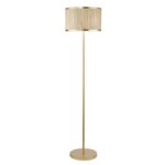 Fenella 3lt Floor Lamp Gold Leaf & Seagrass