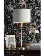 Laura Ashley Highgrove Table Lamp Matt Antique Brass With Shade - Image 2