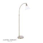 Laura Ashley Isaac Floor Lamp Antique Brass & Glass