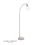 Laura Ashley Isaac Floor Lamp Antique Brass & Glass