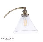 Laura Ashley Isaac Floor Lamp Antique Brass & Glass - Image 2