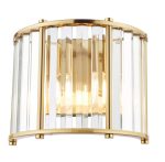Kiran 2lt Wall Light Natural Brass & Crystal - Image 4